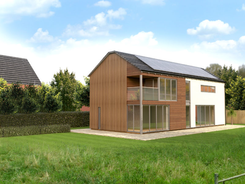 3D visualisation of External View of proposed 5 Bedroom dwelling at Park Avenue